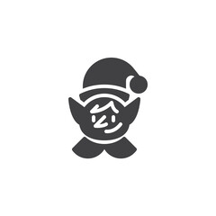 Christmas Elf vector icon