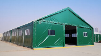 Green Modular Industrial Warehouse Tent