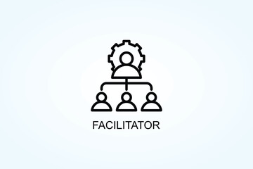 Facilitator Vector  Or Logo Sign Symbol Illustration