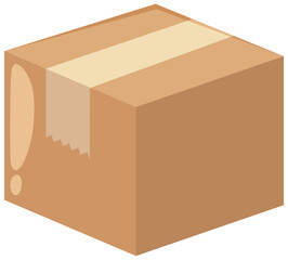 Cardboard Box with Exclamation Mark