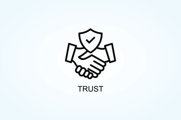 Trust Vector  Or Logo Sign Symbol Illustration