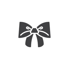A decorative bow ribbon vector icon