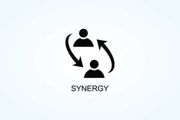 Synergy Vector  Or Logo Sign Symbol Illustration