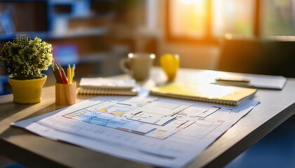 Project planning and development elements, ideal for topics related to business, organization, and project management.