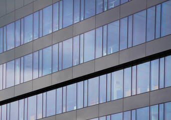 Architectural details of modern office building.