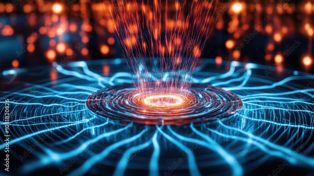 Poster magnetic field and current flow visualization