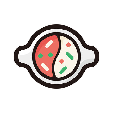 recommend clip art: Hot pot outline icon for graphic design, apps and websites