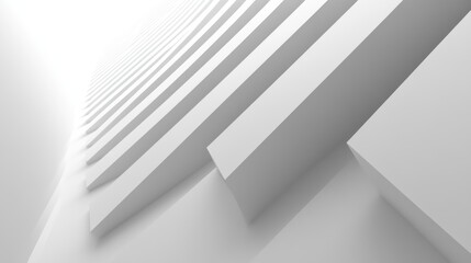 Diagonal lines converge sharply, creating a striking visual rhythm, emphasizing simplicity and precision in design.