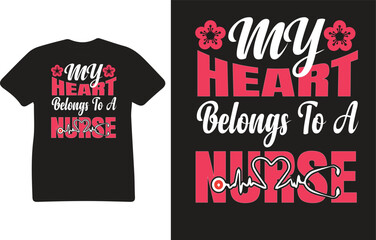 Nurse T Shirt Design Vector