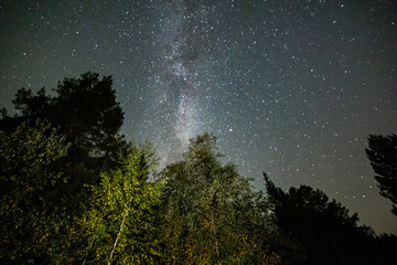 Filming the Milky Way and stars near the village of Orulikha and Baranchinsky, Kushvinsky urban district. September-October 2024.