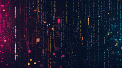 Scattered Handwritten Code Snippets in Vivid Colors on a Solid Background with Ambient Light