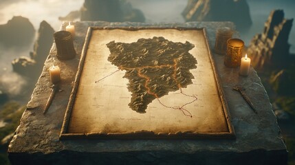 Exploring the mysteries of ancient maps a journey through landscapes and legends