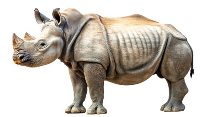 Obraz premium rhinoceros isolated on white background