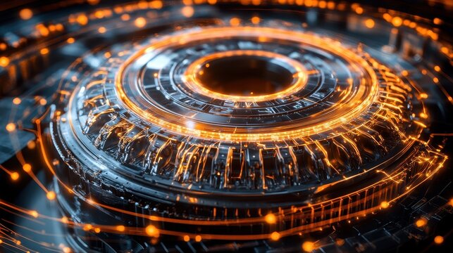 Electromagnetic Fields Visualization in Abstract Background