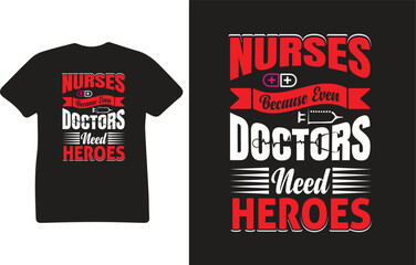 Nurse T Shirt Design Vector