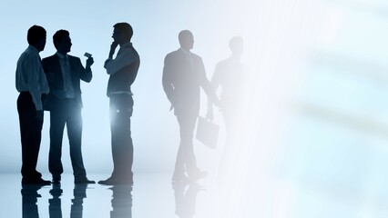 Business people on the move remix