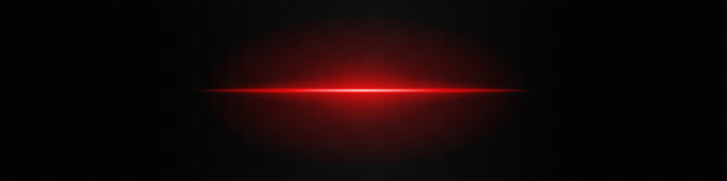 Red light beam. A sharp horizontal purple beam with a bright center, fading into darkness on both sides. Ideal for sci-fi designs, light transitions, or futuristic effects.