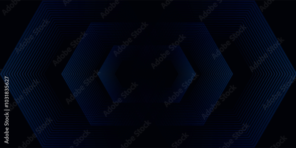 Poster abstract blue background with glowing geometric lines. modern blue gradient square shape design. fut