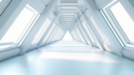 Fototapeta premium Modern Minimalist Interior with Abstract Perspective