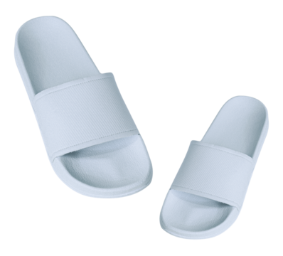 White flip flop png summer beach slippers