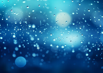 Obraz premium Abstract blur wallpaper with bokeh of lights in blue and aqua colors