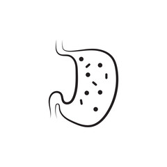 Stomach care icon designs concept vector illustration