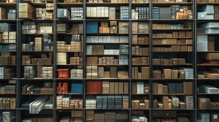 Efficient Worker Organizing Packages on Storage Shelves