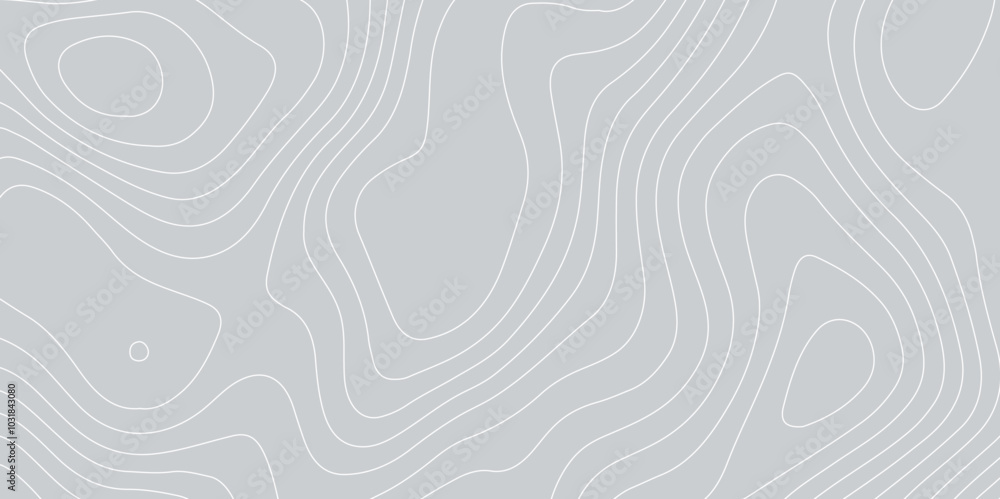 Poster abstract design with seamless pattern with lines topographic map. geographic mountain relief. retro 
