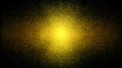 Fototapeta premium A grainy background featuring a luminous yellow and black color gradient.