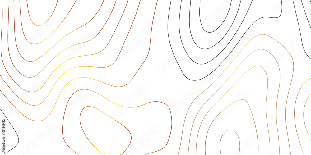 Poster abstract design with seamless pattern with lines topographic map. geographic mountain relief. retro 