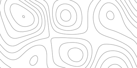 Abstract design with seamless pattern with lines topographic map. geographic mountain relief. the white on black contours topography stylized height of the lines. geographic contour map paper texture.