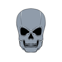 mysterious skull staring empty