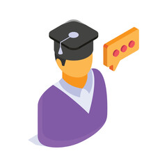 A person in a graduation cap, symbolizing academic achievement and graduation