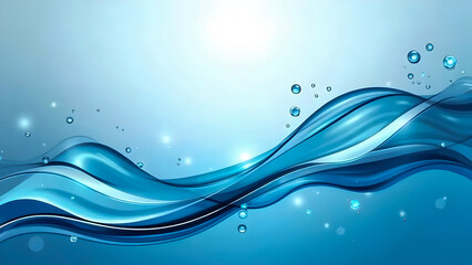 Abstract Water Waves with Bubbles.