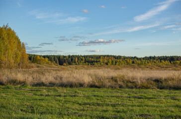 Obraz premium The outskirts of the village of Baranchinsky, Kushva, Ural.