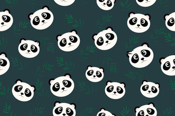 panda seamless pattern