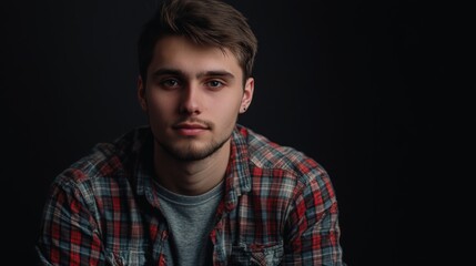 Fototapeta premium Portrait of a Young Man.