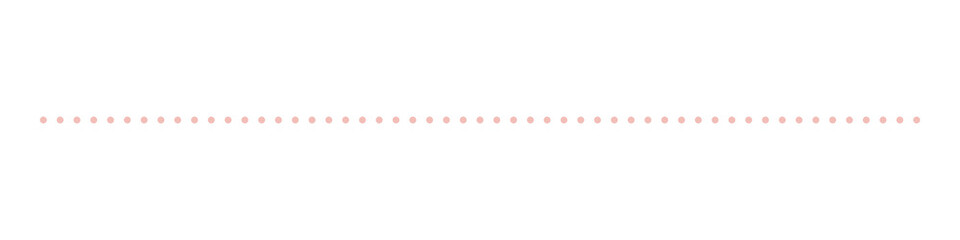 Png dotted divider line sticker, pink, transparent background