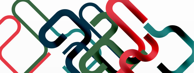 Abstract background curvy lines, minimal geometric design template