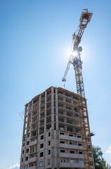 Krasnodar, Russia - July 30, 2024: Architecture, residential urban development.