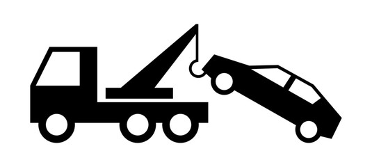 auto pomoc drogowa - holowanie samochodu ikona © robert6666