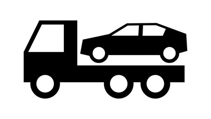 auto pomoc drogowa - holowanie samochodu ikona © robert6666