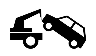 auto pomoc drogowa - holowanie samochodu ikona