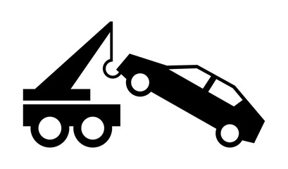 auto pomoc drogowa - holowanie samochodu ikona © robert6666