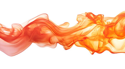 Fiery Flames isolated on white background
