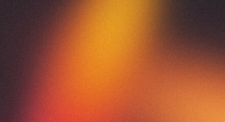 Orange dark grainy gradient backdrop design background, copy space.