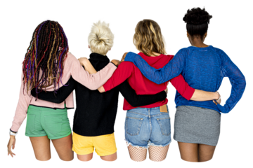 Friends png element, transparent background