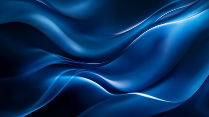 Obraz premium Mesmerizing Waves of Aqua Blue Ethereal Elegance