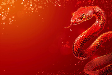 Fototapeta premium Beautiful greeting card with holiday composition for happy and joy celebrate New Year