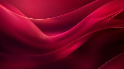 Obraz premium Mesmerizing Crimson Waves: Captivating Fabric Abstract